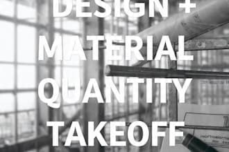 structural design and material quantity takeoff