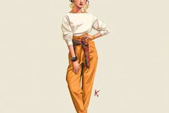 draw cartoon style illustration