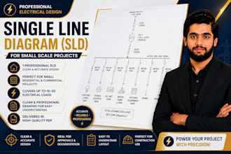 design detailed electrical sld, panel schedule and power system