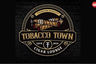 create a unique retro vintage retro logo for your business