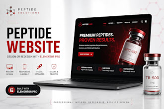 build a professional peptide wordpress website with woocommerce