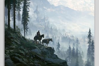 draw professional fantasy custom illustration