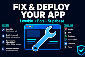 fix deploy broken lovable bolt cursor replit v0 base44 supabase web app fix