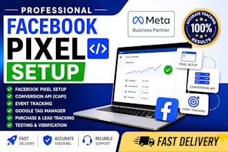 setup facebook pixel, conversion API and event tracking