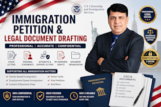 draft professional uscis immigration petitions and legal documents
