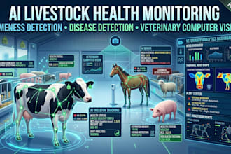 develop livestock health monitoring, lameness detection and disease detection