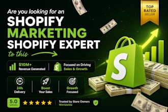 boost shopify  sales with shopify marketing, shopify promotion, shopify expert