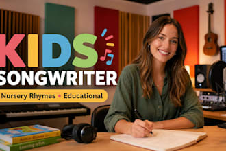 write a catchy children song, nursery rhyme, or kids music