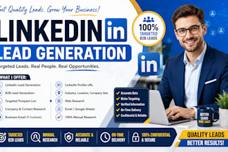 linkedin lead generation, b2b lead generation and web research