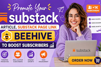 promote your substack article, substack newsletter beehiiv to boost subscribers