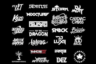 make dj, producer, band and record label logo design