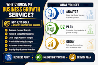 create a business growth and marketing strategy