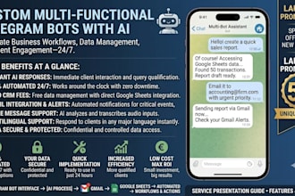 build a custom ai telegram bot with google sheets and gmail alerts