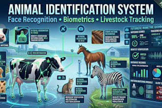 build animal recognition, nose print, ear tag tracking, rfid vision integration