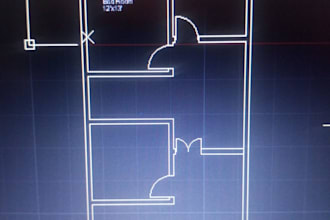 create professional autocad 2d floor plans and house drawing