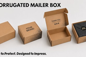 do a corrugated mailer box shipping carton and product packaging