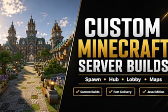 build custom minecraft server spawn hub lobby and maps