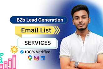 do high quality b2b lead generation and email list building using linkedin