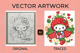 professionally redraw, trace anything