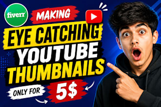 design viral and clickbait youtube thumbnails