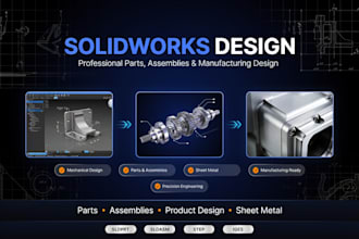 design professional solidworks parts and assemblies