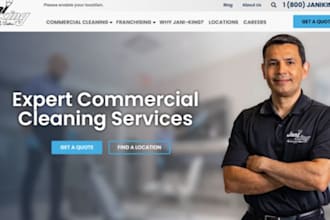 build wix janitorial website office cleaning website cleaners website