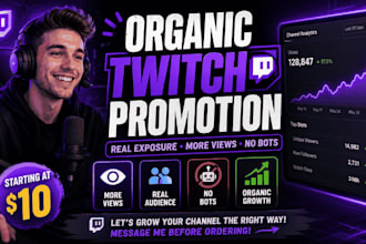 organically promote your twitch stream for more views