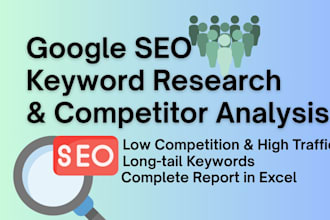 do google SEO keyword research and competitor analysis