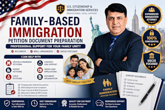 help prepare family based immigration petition documents