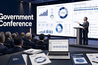 design government conference presentation, public sector policy deck