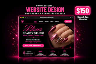 design a stunning website for your salon, spa, or beauty business