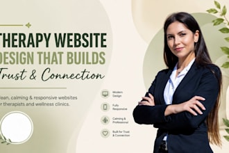 design a modern therapy, mental health,  counseling and health care website