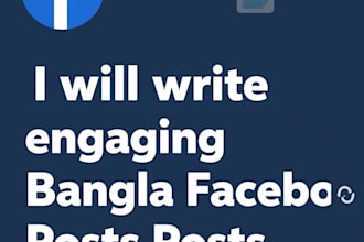 write engaging bangla facebook post for your business