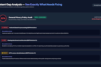 do a soc2 compliance audit of your security policy with gap analysis report