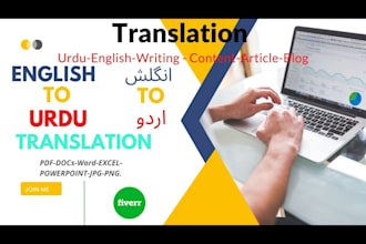 do professional english to urdu translation and online tutoring