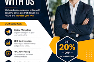 create a professional promotional flyer design with ai