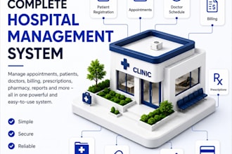 develop a complete hospital and clinic management system