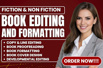 do professional manuscript editing and book proofreading copy and line editing