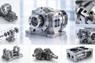 create cnc machine part design, cad modeling solidworks, fusion360 drafting