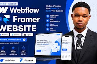 design webflow framer website figma to webflow framer landing page sales funnel