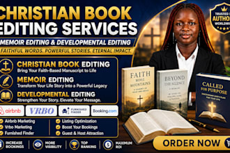 edit your christian book, memoir, or devotional manuscript