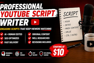 write engaging youtube scripts