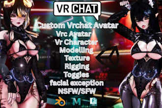 do vrchat avatar vr character, vrc avatar, furry nsfw avatar