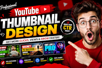 design youtube thumbnail for motivational or vlog videos