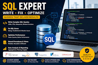 write sql queries optimize databases and fix sql errors