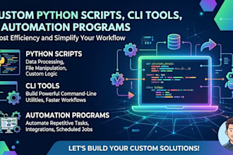 develop python scripts, automation tools, and networking utilities