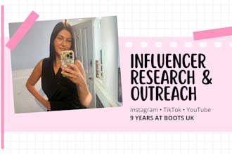 research and manage influencer outreach for your brand