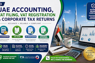 do uae bookkeeping, vat filing, vat registration, and corporate tax return