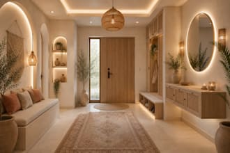 do full boho, scandinavian, bali interior design service for all spaces