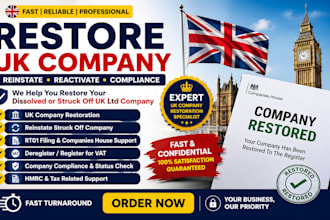 uk company rt01 UK company restoration reinstate dissolved UK ltd strike off